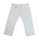 Hvide, tunge bukser med knæforstærkning