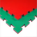 Vechtsportmat Tatami K20L groen/rood 100 cm x 100 cm x 2 cm