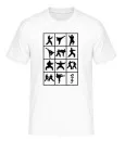 T-shirt med print af karatemotiver