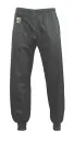 Trousers black cotton with cuffs
