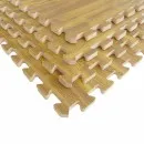 tapis de sports de combat tatami aspect bois set de 4 W12P marron 60 x 60 x 1,2 cm