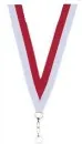 Medaljebånd rød/hvid