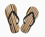 Flip flops bambus brun