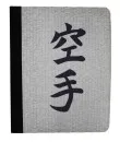 Writing pad with karate characters