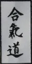 Aikido borduur badge