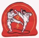 Karate lap rood