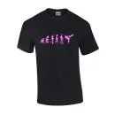 T-shirt zwart Evolution Kick Camouflage roze