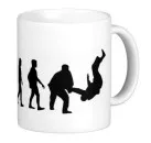 Mug white printed with Karate Evolution