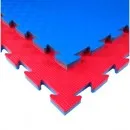 Tatami vechtsportmat TK20X blauw/rood 100 cm x 100 cm x 2,1 cm