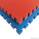 Tatami E40S mat blauw/rood 100 cm x 100 cm x 4 cm