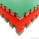 Kindermat Tatami J40S rood/grijs/groen 100 cm x 100 cm x 4 cm