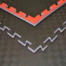 Omkeerbare mat Checkerd zwart/rood - 100 x 100 x 2.0 cm