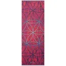 GAIAM yogamat donkerroze met geometrisch patroon