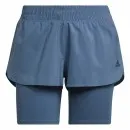 adidas ladies sports shorts short blue 2 in 1