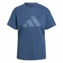 adidas T-shirt femme bleu melage TEE 3.0