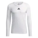 T-Shirt adidas Techfit manches longues Team Base blanc