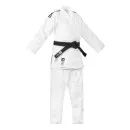 adidas judodragt CHAMPION III IJF hvid/sort, smal