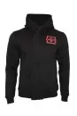 adidas hooded jacket MATS Karate black/red WKF front