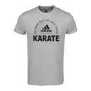 adidas T-Shirt Karate grijs Gemeenschap