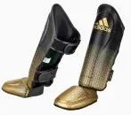 adidas Kickboxing skinnebensbeskytter sort|guld