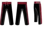 adidas Kickboksbroek lang 300T zwart|rood