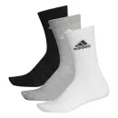 Pack de 3 chaussettes de sport adidas blanches/grises/noires