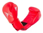 adidas Speed 50 rood/zilveren bokshandschoenen