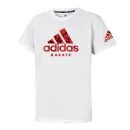 adidas T-shirt Karate hvid Badge of Sports