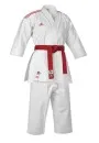 Adidas karatepak Kata Shori met rode schouderstrepen