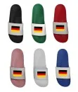 Bathing slippers with the German flag