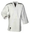 adidas judojack CHAMPION III IJF wit/zwart, slank