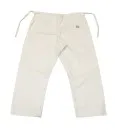pantalones pesados blanco con cintura con cordón 12 OZ