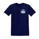 T-shirt Karate Team klein logo donkerblauw