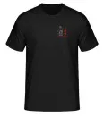 T-shirt Kyusho Jitsu zwart met logo op borst