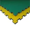 Mat Vechtsportmat T20X geel/groen 100 cm x 100 cm x 2,1 cm
